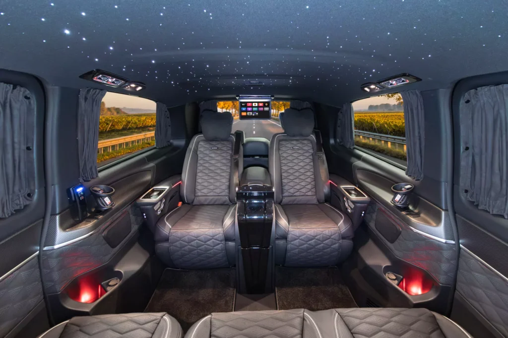 rear luxury seats in a v class conversion