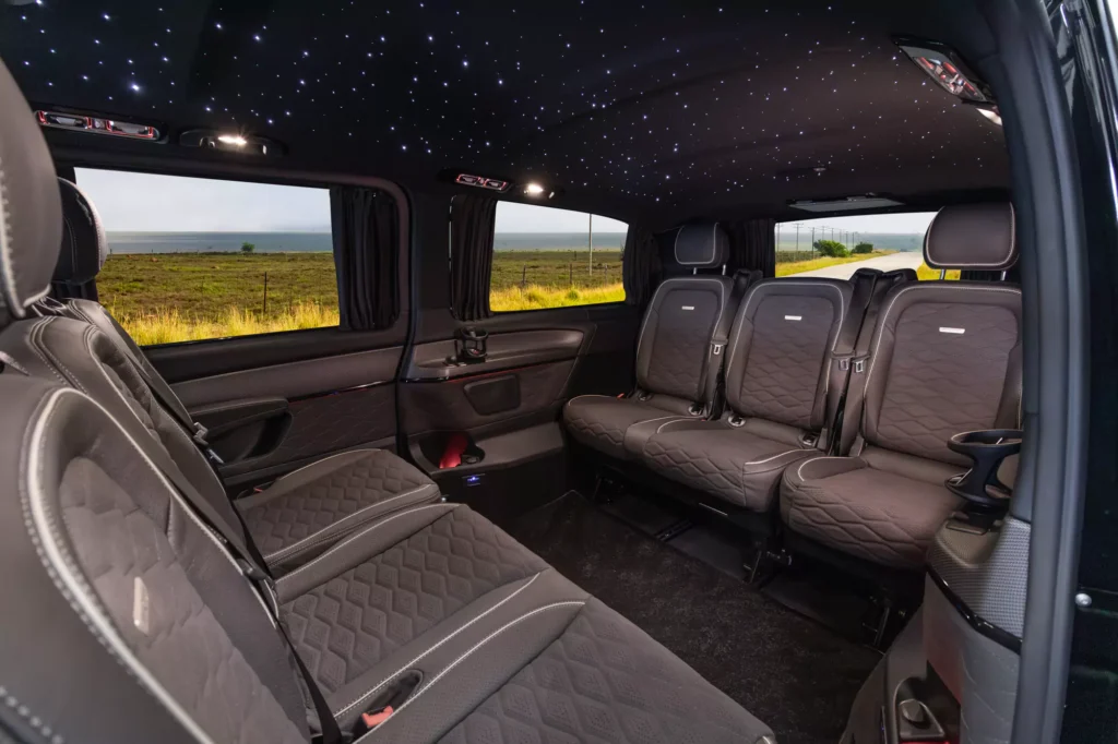 alcantara six seat v class conversion