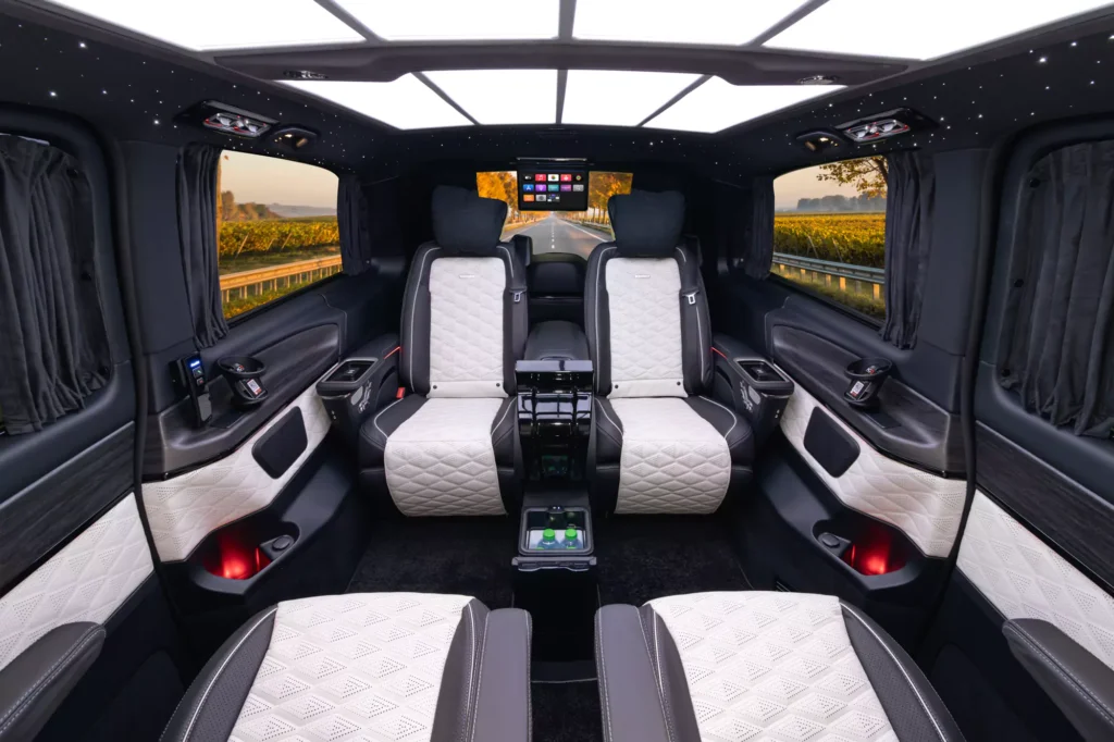 ivory v-class conversion rear luxury seats
