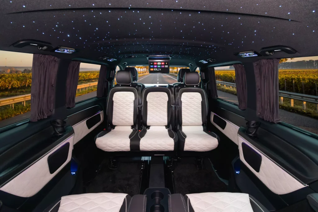 ivory v-class conversion front bench seat